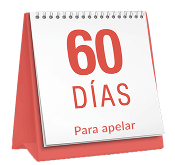 Tiene 60 días para realizar una apelación